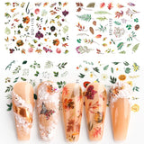 4 In 1 Xmas Flower Nail Stickers