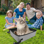 Folding Pet Litter Toilet Tray Waterproof