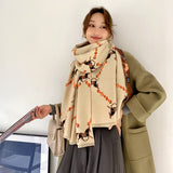 Luxury Winter Cashmere Scarf Women Warm