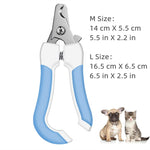 Professional Pet Nail Clipper with Safety Guard  Stainless Steel Scissors Cat Dog for Claw Care  Grooming Supplies Size Fits All